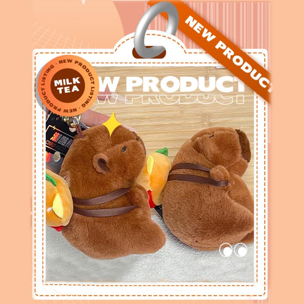 

Stuffed Doll Capybara Plush Keychain Animals Capybara Plush Keyring Bag Pendant