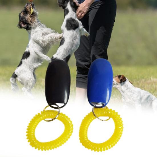 Clicker per addestramento animali domestici Frequenza regolabile Resistente all'usura Solido Non sbiadisce Comodo esercizio per smettere di abbaiare