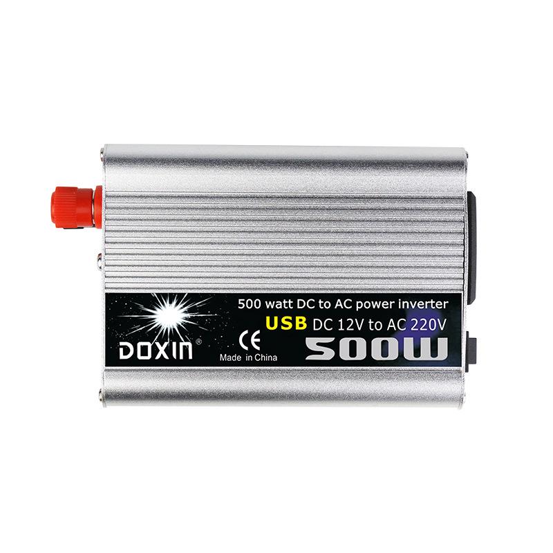500W Silver Modified Sine Wave Car Inverter with USB by DOXIN 24V to 110V