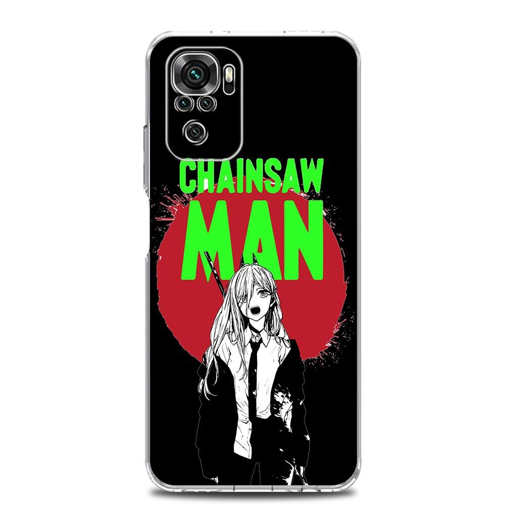 Anime Denji Chainsaw Man Makima Pouzdro na telefon Pro Xiaomi Redmi Note 12 11 9S 9 8 10 Pro Plus 7 8T 9C 9A 8A K40 Herní Průhledný Kryt