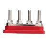 4-biegunowy blok dystrybucji mocy z bolcami 3/8 cala M10 Szyna zbiorcza akumulatora z osłoną 12V do 48V 300A do samochodów, łodzi, kamperów