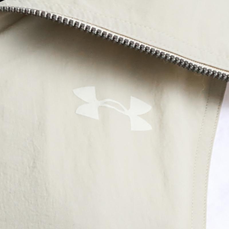 Under Armour Color Block Training Comfort Jacket Women Jackets Khaki Gray 1389317-289