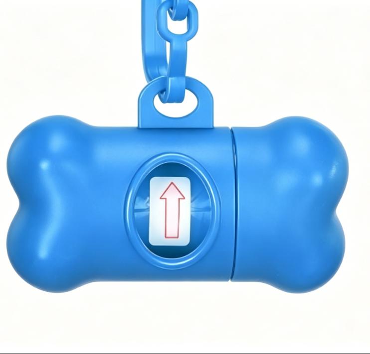 This Bone-shaped Storage Pouch Clips Easily Onto a Leash; It’s Sturdy and Durable, and Easy To Tear Open for Hygiene and Convenience.