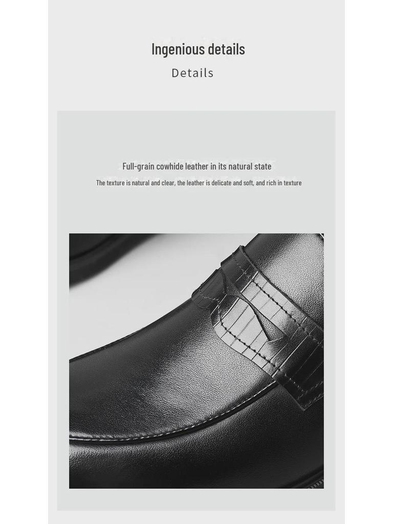 Men's Luxury Height-Enhancing Slip-On Leather Loafers