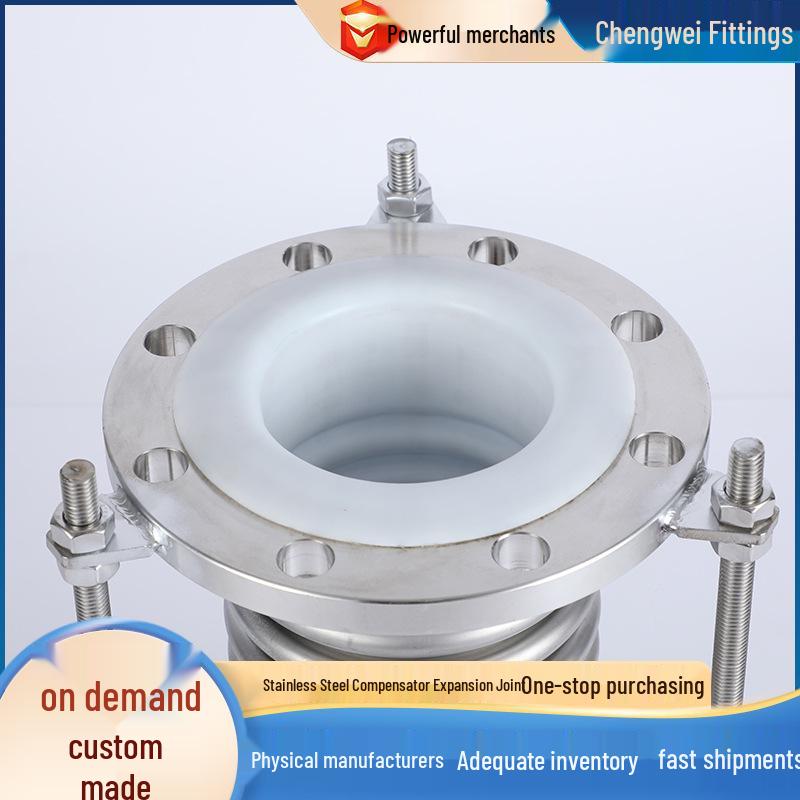 PTFE Lined Bellows Compensator for Chemical Pipeline Stainless Steel Expansion Joint