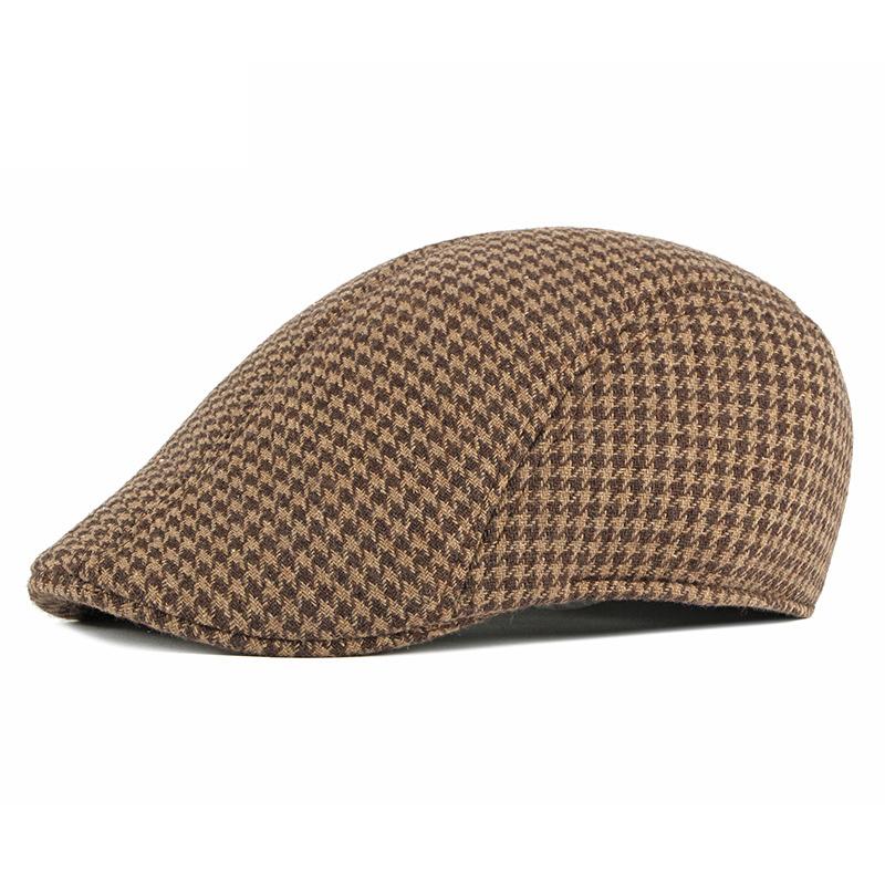 British Plaid Beret Newsboy Caps for Men Spring Autumn Outdoor Vintage Flat Cap Gatsby Painters Hats Driver Ivy Hat Hombre Boina