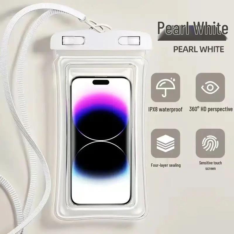Waterproof Touchscreen Phone Pouch for Swimming, Diving, and Delivery Riders