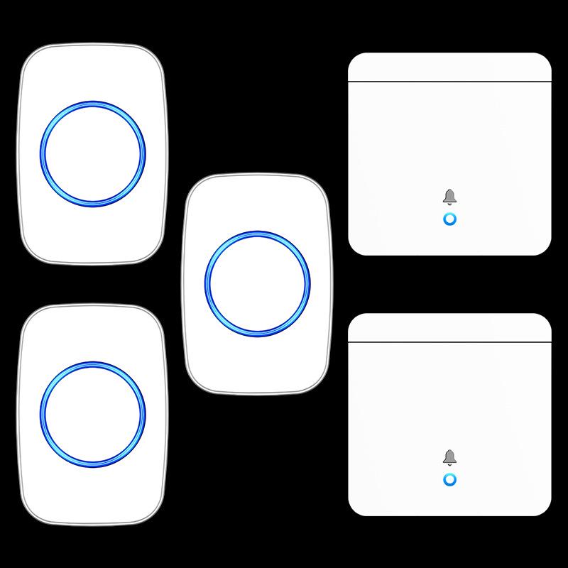 Two-in-Three Wireless Doorbell with Remote Control - EU, UK, AU Specs