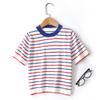 Stylisches gestreiftes Baumwoll-Kurzarm-T-Shirt für Kinder
