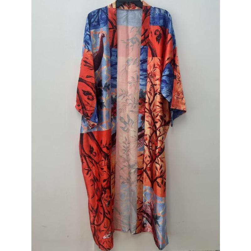 

Кардиганы с принтом Кимоно Отпускные платья Бикини Солнцезащитные рубашки Купальники и Верхняя одежда one size