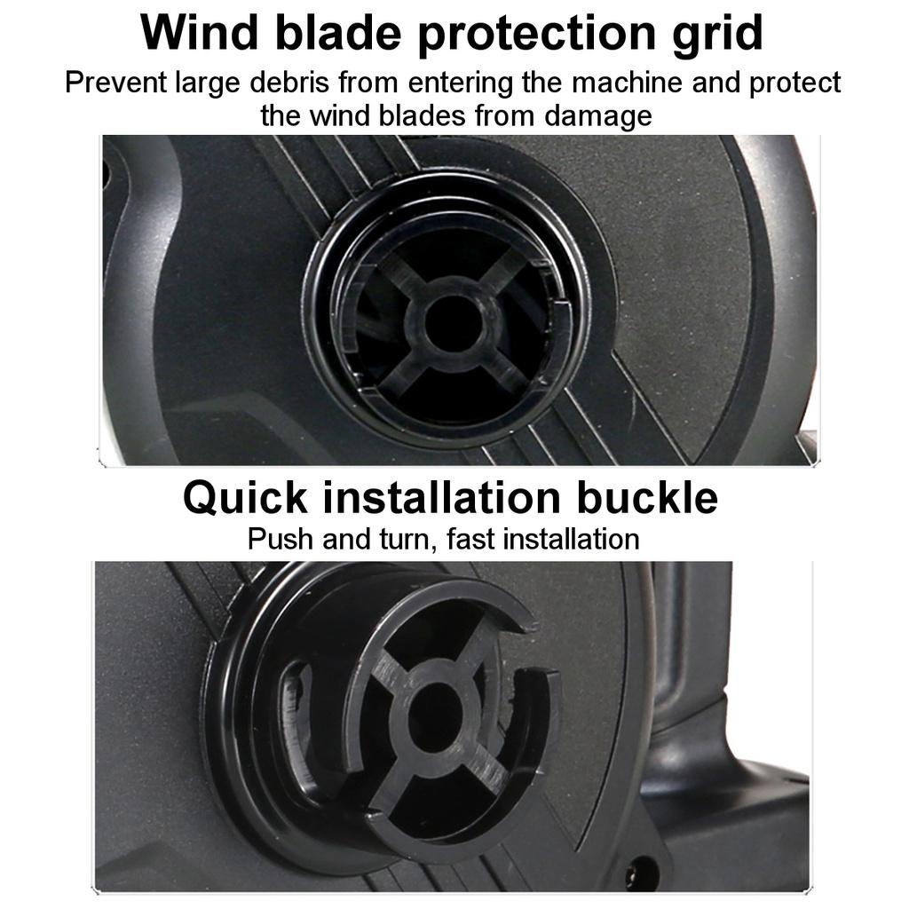 2 IN 1 1500W Cordless Electric Air Blower & Suction Portable Handheld Dust Collector Cleaner Power Tool