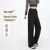 Women's High-Waisted Banana Wide-Leg Pants