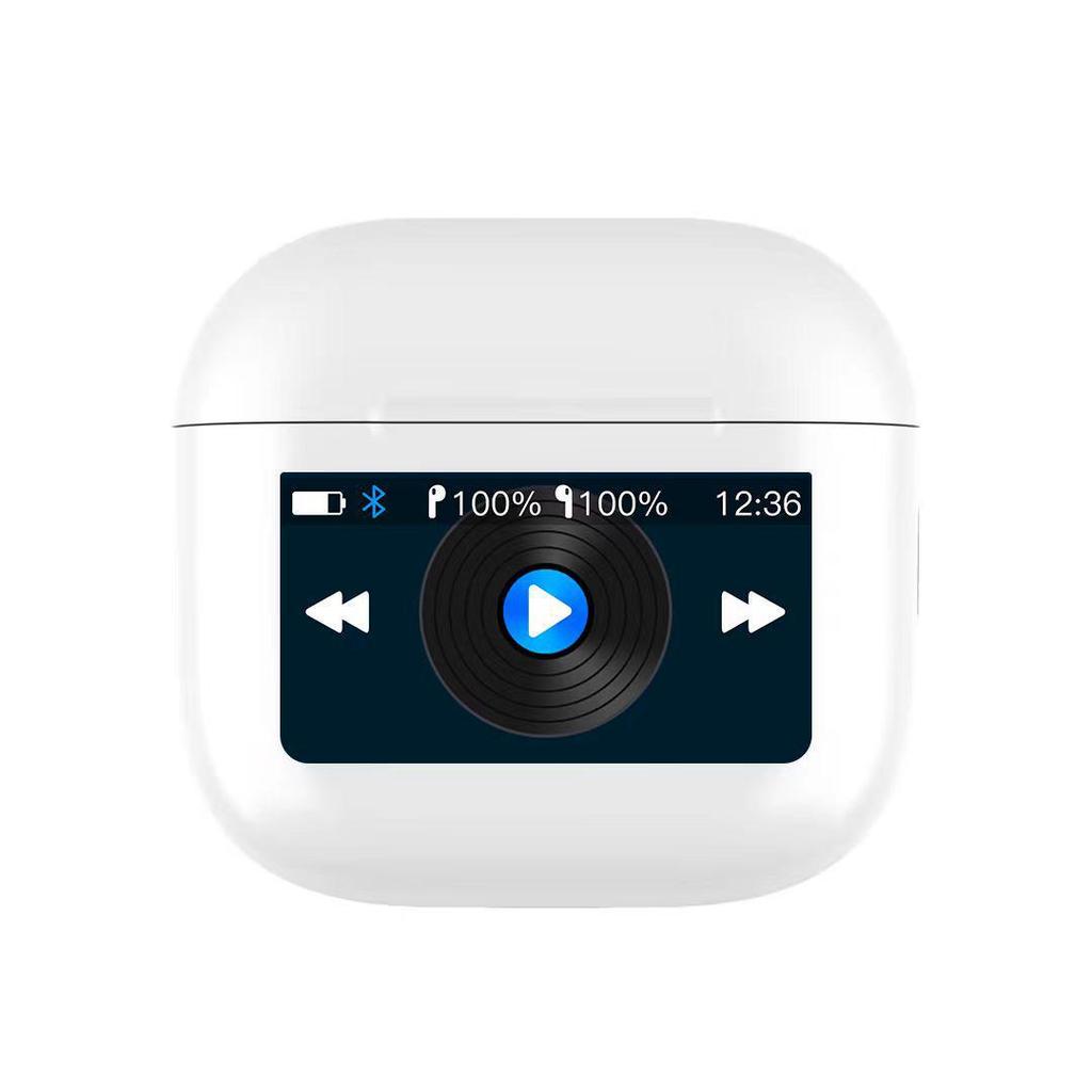 Huaqiangbei A6Air Noise-Cancelling Bluetooth Semi-In-Ear Sports Earphones with Touchscreen