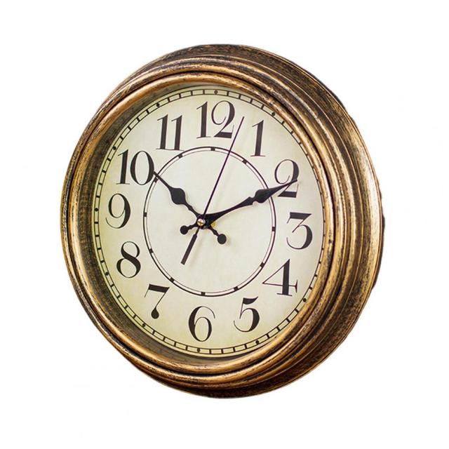 Easy To Hang Wall Clock Vintage Hanging Clock Silent Non Ticking Wall Clock for Home Decoration Easy To Read Round