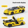 Large 1/18 Lamborghini Aventador SVJ Supercar Model Simulation Interior Details Adult Collection Ornaments Boy Gift Halloween Toys
