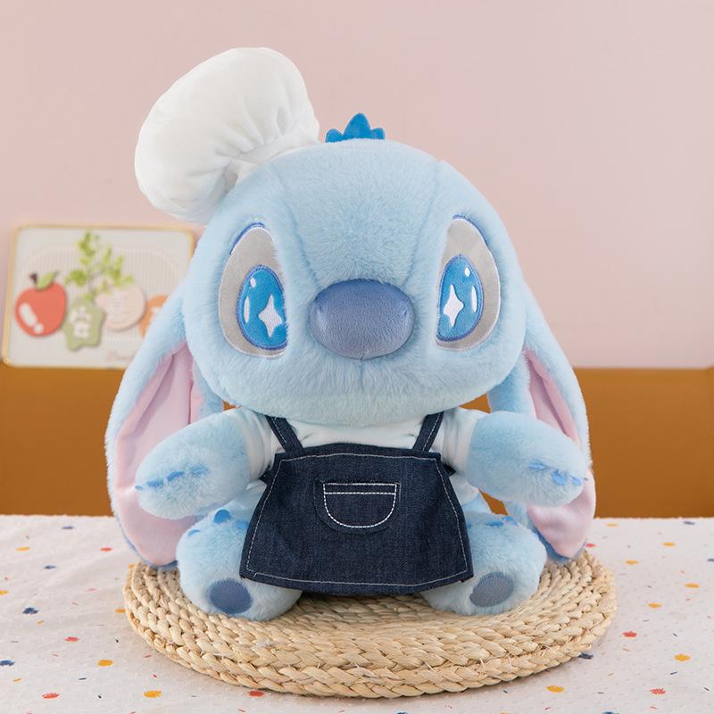 Nuovo 30cm Festa del Cibo Chef Stitch Peluche Bambola Carina Bambola Cartone Animato Bambino Interstellare Bambola Stitch Regalo