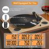 Neoteck Upgraded Digital Turntable Stylus Force Scale Gauge with Orange LCD 0.01g/5.00g Backlight(Silver)