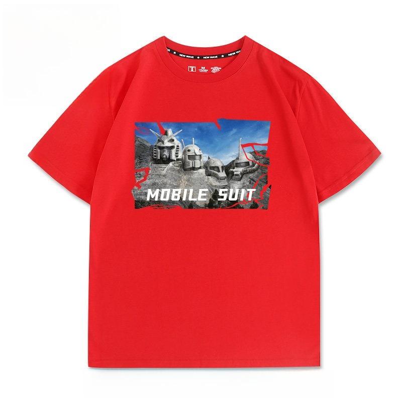 

Mobile Suit Gundam Statue Retro Anime Printed Tshirt Unisexs and Womens Tshirt Unisexs Top Sports Tshirt 2026 Summer New Tee 4XL