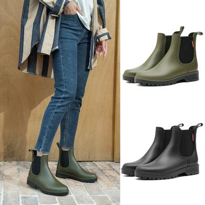 Damen Kurzschaft-Regenstiefel 2025 Mode Neu Niedrigschaft Wasserschuhe Leicht Anti-Rutsch Regenstiefel