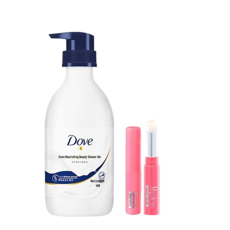 

Dove Nourishing Body Wash & Mentholatum Lip Balm Duo