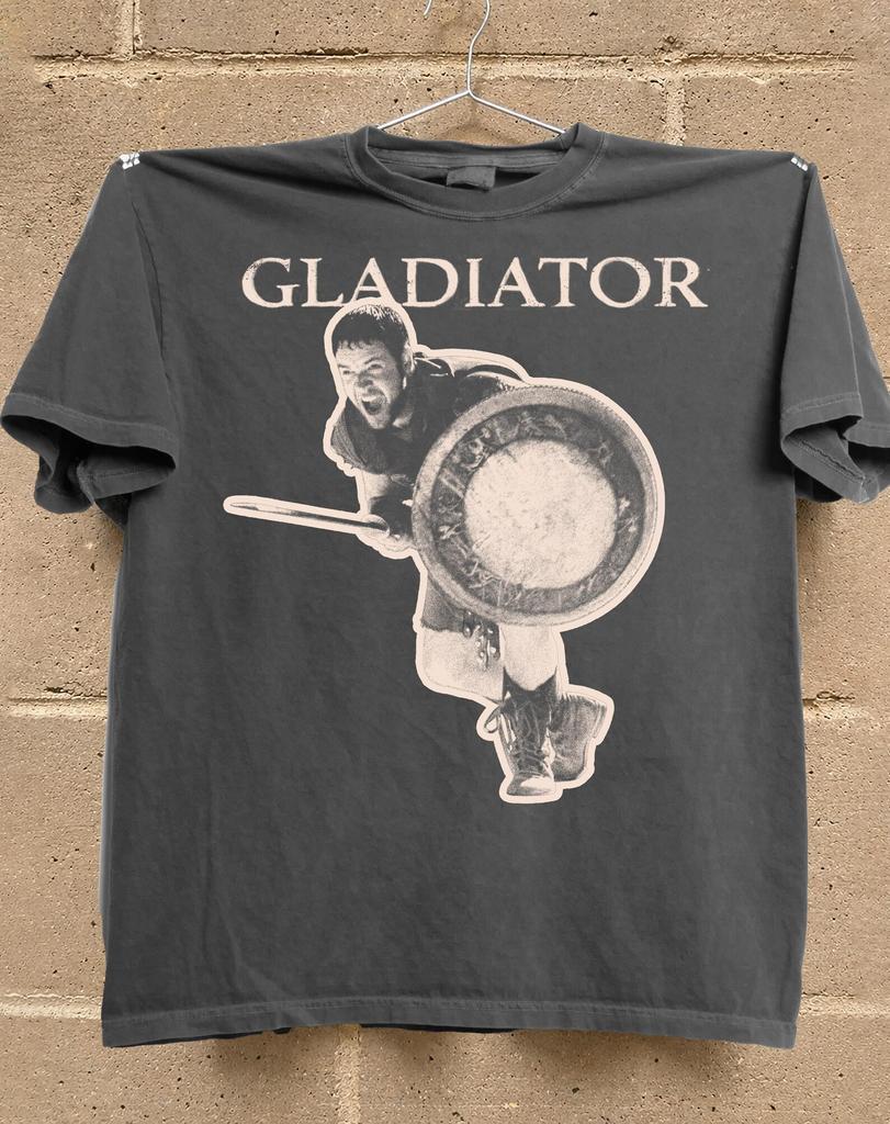 Gladiator Movie T-Shirt, Russell Crowe Retro T-Shirt, Roman Empire Graphic Shirt, Vintage 2000s Film Merch, Ridley Scott Fan Gift