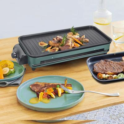 220V Hushåll Elektrisk Grillpanna Multifunktionell Non-stick Grillmaskin Snabb Uppvärmning Matlagning