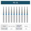 NICEDEN10 pcs/box Dental Diamond Burs FG 1.6mm For High Speed handpiece High Hardness Drill