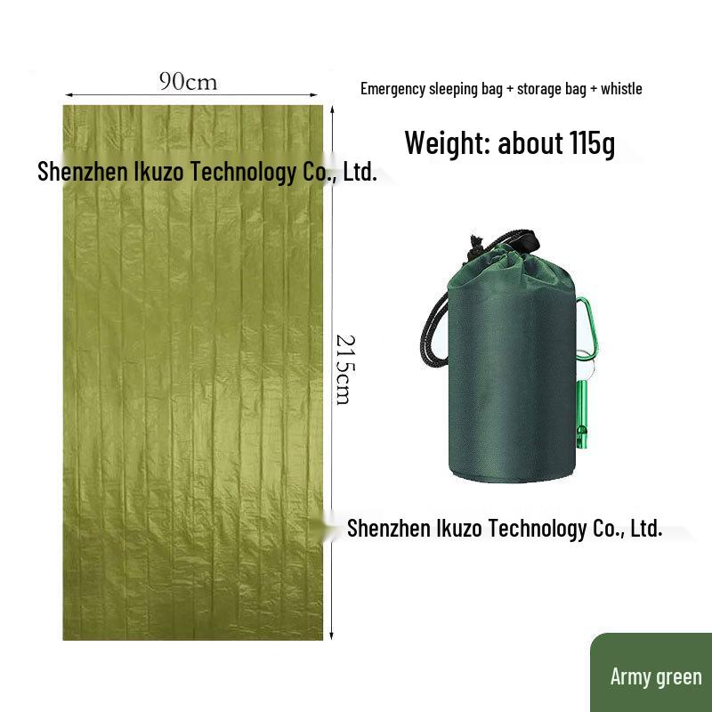 

Оранжевый аварийный спальный мешок - Выживание на открытом воздухе, Кемпинг, Защита от грязи, Влагостойкий коврик. 215*90 cm