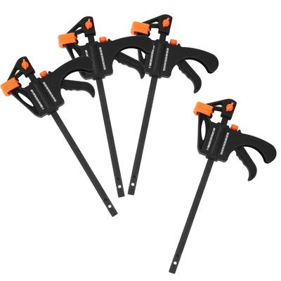Resin Quick Bar Opening Depth of E-Value Clamp, Approx. 150mm, 46mm, ERC-150S (Pack 4)