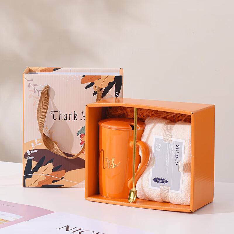 Ceramic Mug & Towel Gift Set