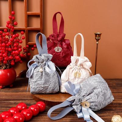 Drawstrin Design Handbag Bag Cloth Wedding Souvenir Bag Wedding Candy Bag  Engagement/Wedding