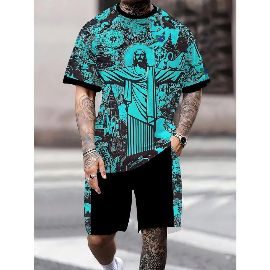 

Літній новий бразильський спеціальний випуск Jesus для дорослих футбольний жакет, літній футбольний тренувальний топ для чоловіків та жінок, комплект спортивних товарів M