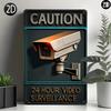 CamVintagePro™ Vintage - Inspired Security Camera Sign | Multipurpose Home & Bar Decoration | Ideal Gift Option