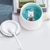 3D Animal Inside Mug, Funny Ceramic Cup, Coffee Mugs with Lid and Spoon, Milk Tea, Breakfast Cups