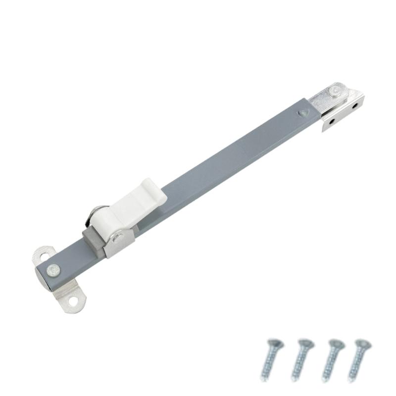 Metal Window Control Stay Window Limiter with Reinforced Integrated Sliding Track and Manual Lock for Position Adjustment Tasks