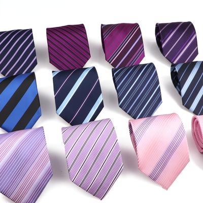 Luxury Men's Tie 9CM Wide Striped Dot Neckties Daily Wear Wedding Office Party