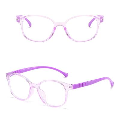 Hot Sale Eyewear Children High Quality Eyeglasses Portable Online Classes Girls Glasses Plain Glasses Computer Kids Anti Blue Light Clear Lens  Unique