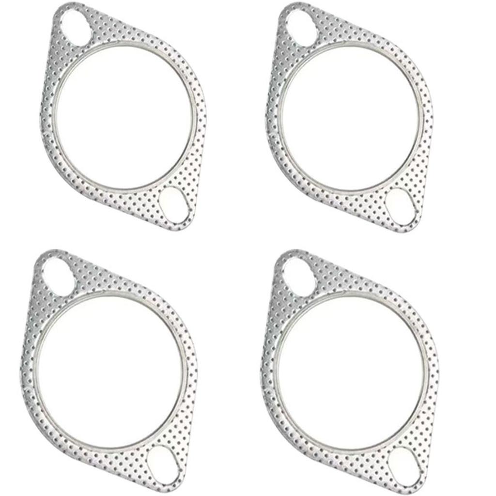 Mirhua Muffler 60mmx2mm Exhaust Gasket Engine Cover Gasket Universal High Temperature Resistant Muffler Motorcycle 4pcs