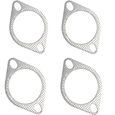Mirhua Schalldämpfer 60mmx2mm Auspuffdichtung Motordeckeldichtung Universal Hochtemperaturbeständig Schalldämpfer Motorrad 4 Stück