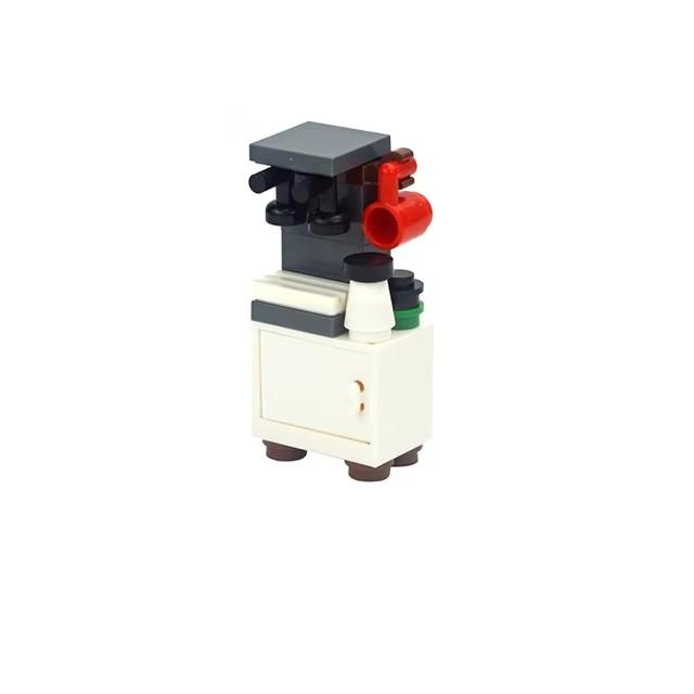 City Furniture Bed Series Creative Bricks TV Kitchen Bedroom Bathroom Parts Basketball Stand DIY Kits Kids Toys Building Blocks