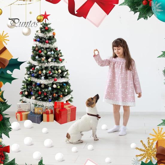 20/50 Stück künstliche Schneebälle, Winterurlaubsdekoration, realistische Schneebälle, Geschenk für Kinder, für drinnen und draußen, Zuhause, Büro, Wohnheim, Dekor