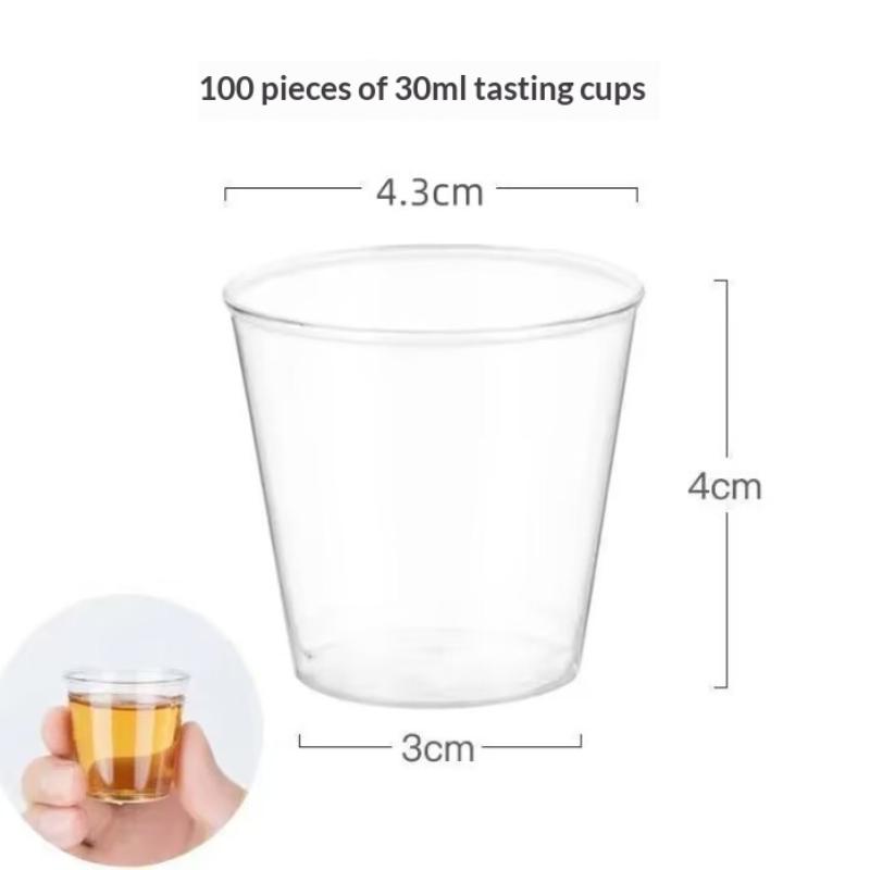 50Pcs 30ML Mini Clear Plastic Disposable Party Glasses Jelly Cups Tumblers Birthday Kitchen Party Tableware Party Cups