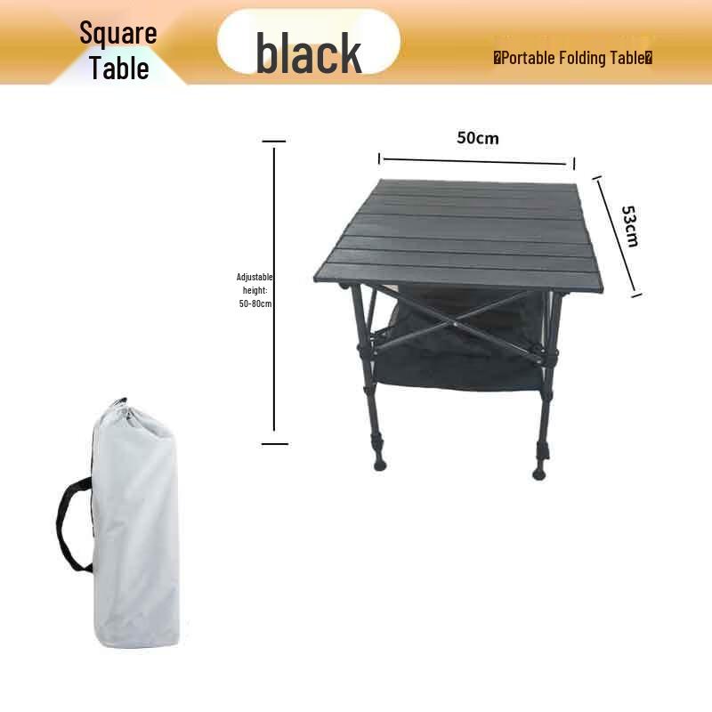 Outdoor Camping Adjustable Folding Table