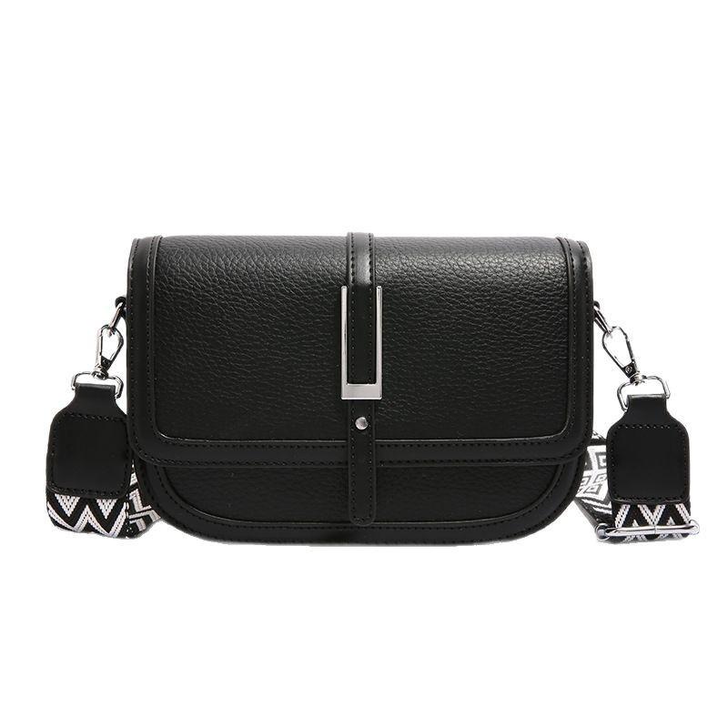 Ielgy Fashion One-Shoulder Female Bag Spring Summer Diagonal Color Matching Female Bag чёрный