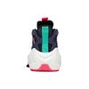 Anta Life Collection Cushioning Height Increasing Mid-Top Sports Casual Shoes Women's Black Pink Sneakers 122038081-4