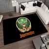 J Jagermeister Deer Logo Flannel Printed Area Rug Non Slip Washable Floor Mat Living Room Bedroom Sofa Decor Indoor Doormat Gift