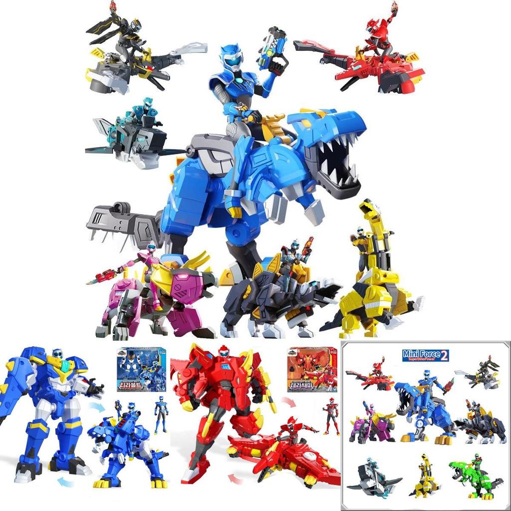 Mini Special Forces Toy Super Dino Power Mecha Transformation Robot For Boys