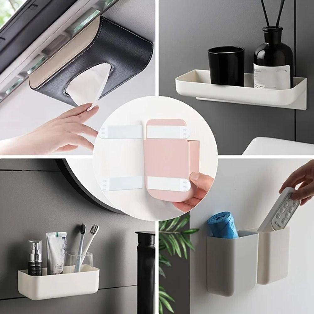 12 Pairs Punch-free Self Adhesive Strip Double-sided Wall Hanger Decorate Frame Tape Strips