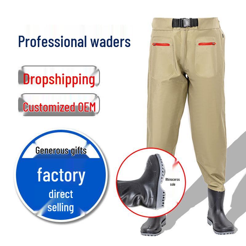 Thickened Nylon Waist-High Fishing & Rice Planting Waders