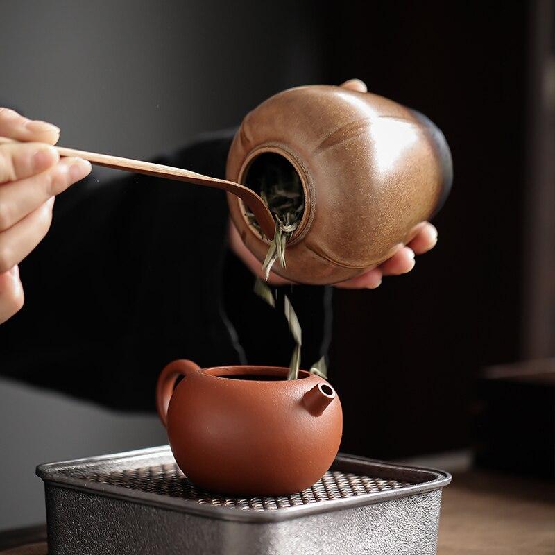 275ml Kiln Change Ceramic Tea Canister Small Sealed Canister Creative Storage Canister Moisture-Proof Storage Canister